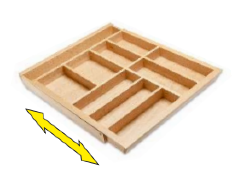 Bakje voor bestek Decor Cutle verstelbare bestekorganizer keuken 1208966292