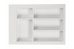 Decor Cutle Portaposate Inserto per Cassetto da Cucina 400 Bianco 1208966373