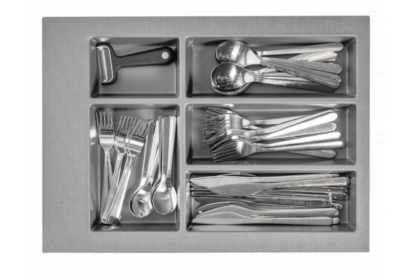 Decor Cutle Vassoi per posate Inserti per cassetto della cucina 400 Antracite 1208966374