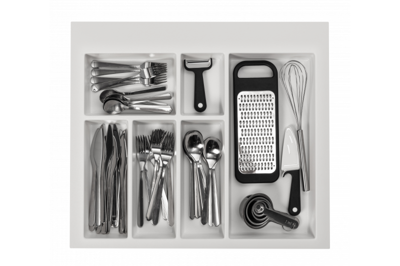 Decor Cutle Vassoi per Posate Inserto per Cassetto da Cucina 600 Bianco 1208966377