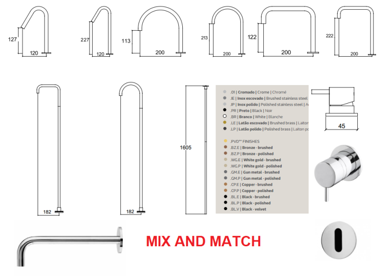 Waterevolution Flow Sensore a incasso ad infrarossi a batteria gun metal spazzolato  T118EBGME