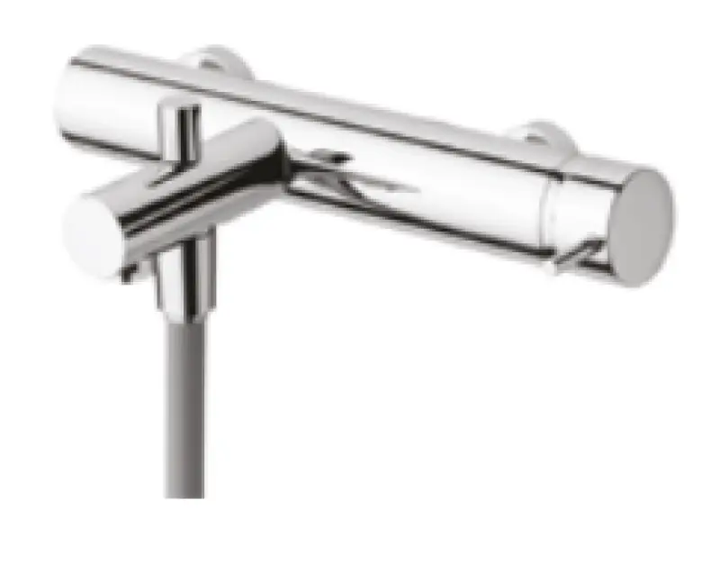 Rubinetto miscelatore per vasca da bagno con doccetta WaterEvolution Flow, finitura oro chiaro spazzolato PVD, set doccia a mano T130WGE