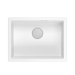 Quadri Newport II lavello sottopiano in granito bianco 560x450 mm 1208966922