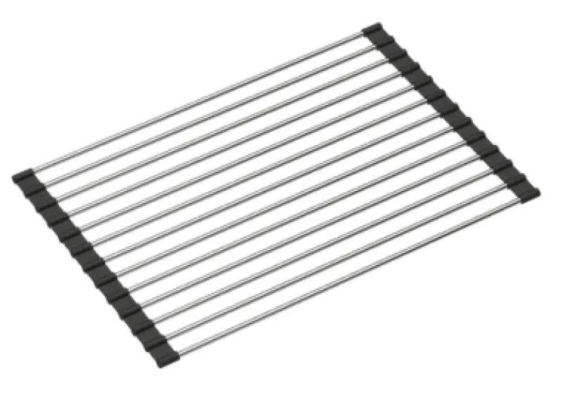 Quadri Tappetino Arrotolabile in Acciaio Inox per Lavello 39 x 26 cm 1208966923