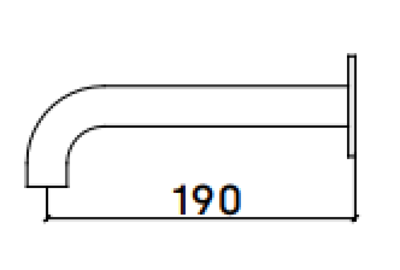 Waterevolution Flow scarico vasca 19cm PVD Gun Metal T167119GME (kloon)