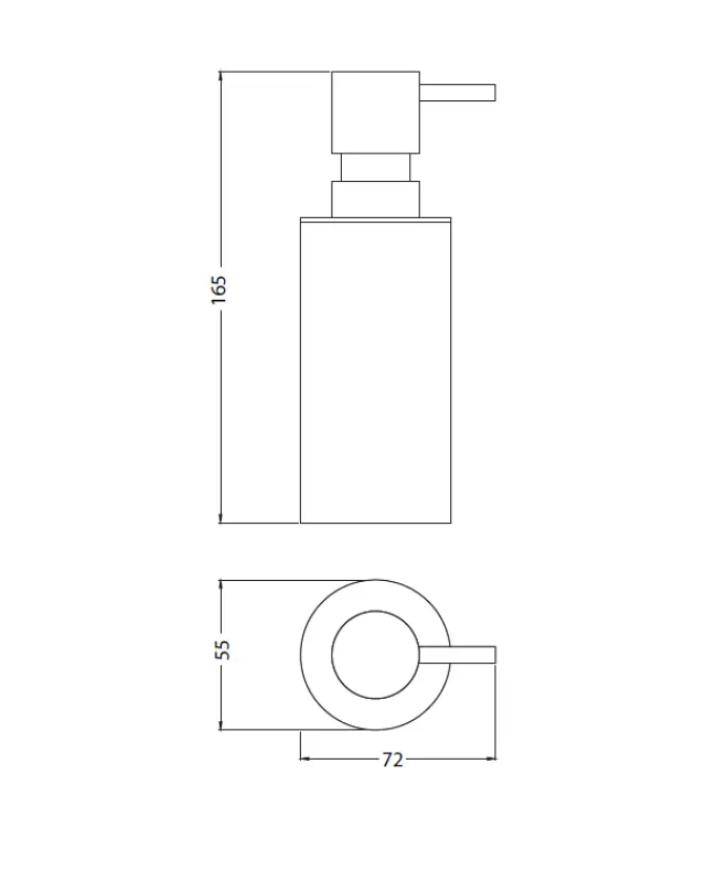 Waterevolution Deep dispenser di sapone autonomo Light Gold A225WGE