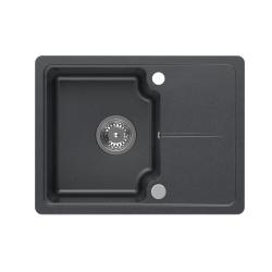 Quadri Kendal Lavello in granito antracite 58x44 cm con scolapiatti 1208967403