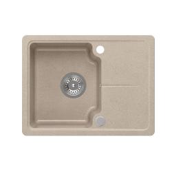 Quadri Kendal Lavello in granito beige sabbia 58x44 cm con scolapiatti 1208967405
