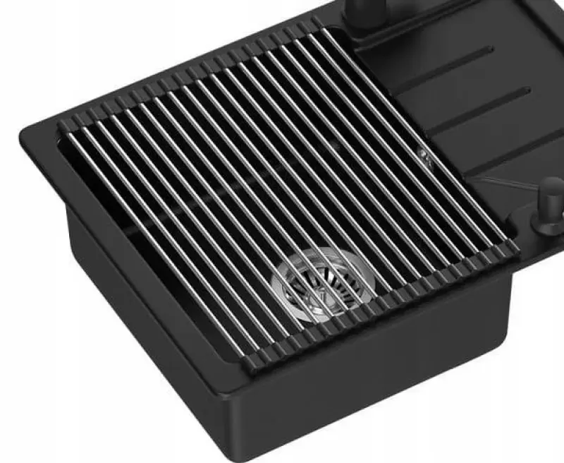 Quadri inox Tappetino arrotolabile sopra e per il lavello 38x32 cm 1208967507