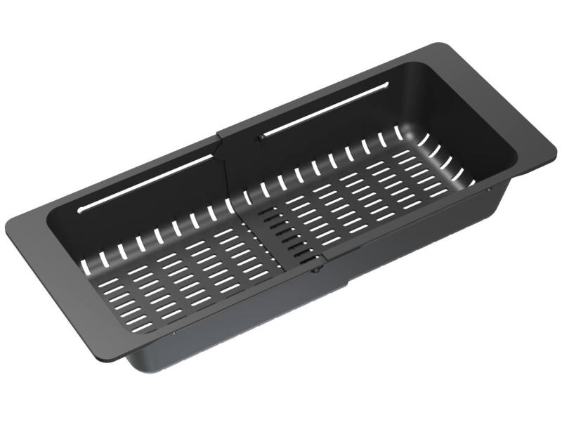 Quadri nero regolabile cestello di scarico 320/460 x 185mm per lavelli 1208967541
