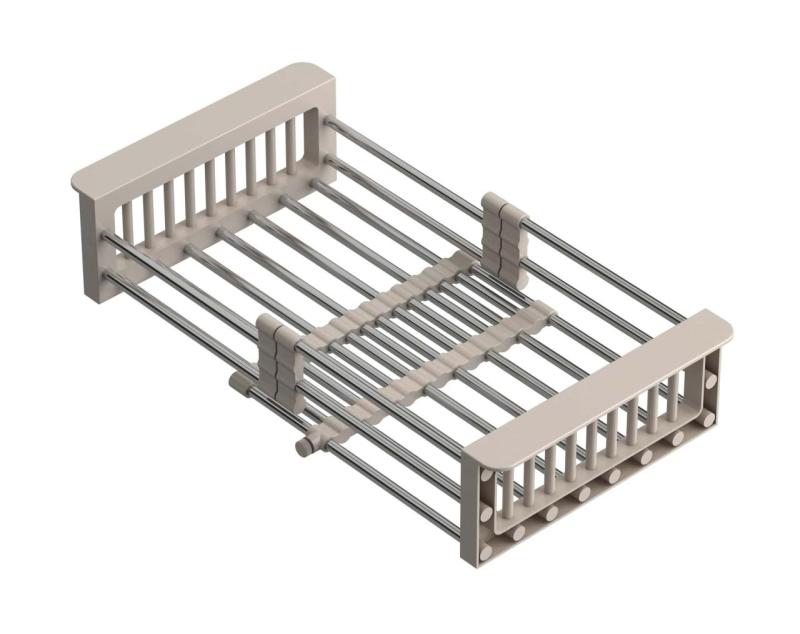 Quadri Universale cassetto estraibile cestino o cestino per residui in acciaio inox con maniglie beige larghezza 225 mm 1208967544