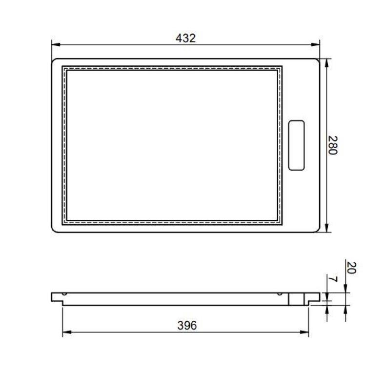Pure.Sink Prestige tagliere in legno PPGCB40-23