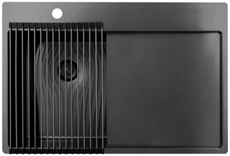 Pure.Sink Prestige tappetino arrotolabile per lavello Gun Metal PPGRM40-61