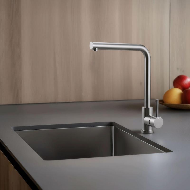 Pure.Sink Elite Steel Spark kitchen faucet stainless steel PS8040-02