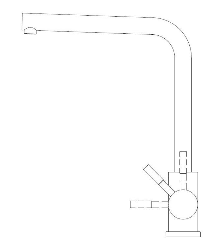 Pure.Sink Elite Steel Spark rubinetto da cucina Nero Opaco PS8040-10