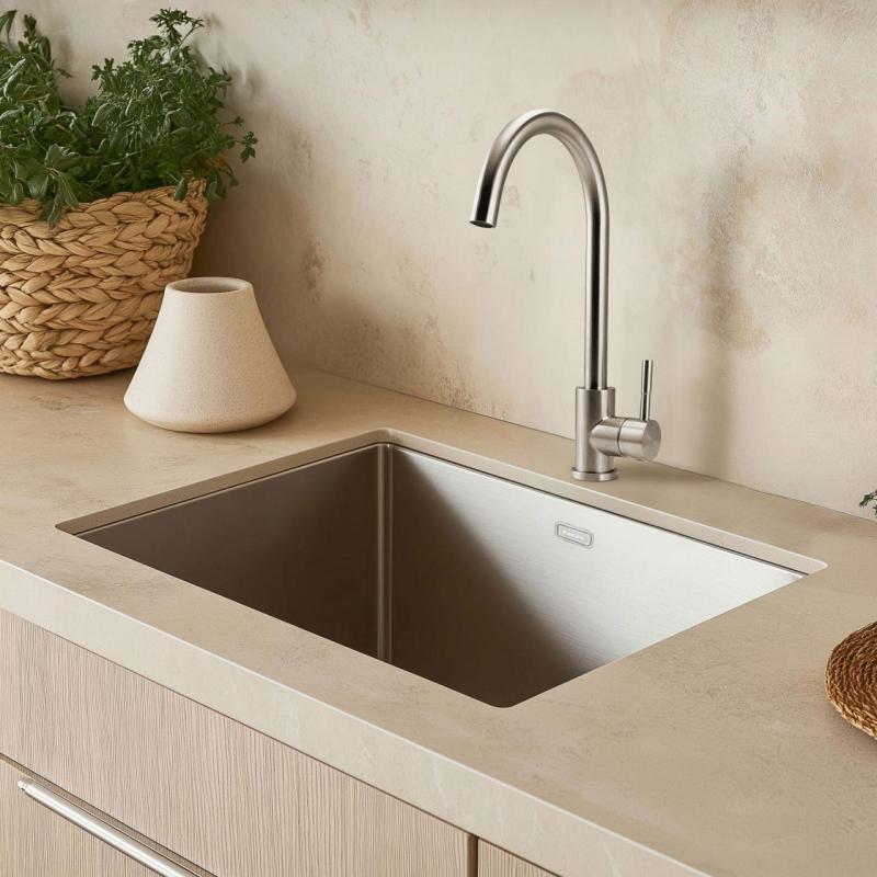 Pure.Sink Elite Steel Stream rubinetto da cucina in acciaio inossidabile PS8044-02