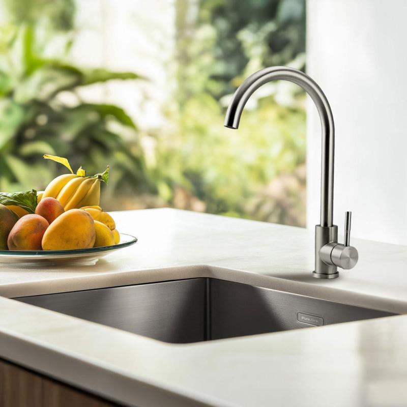 Pure.Sink Elite Steel Stream rubinetto da cucina in acciaio inossidabile PS8044-02