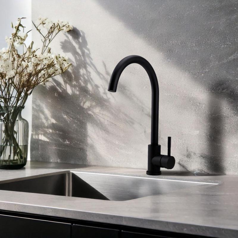 Pure.Sink Elite Steel Stream rubinetto da cucina Nero opaco PS8044-10