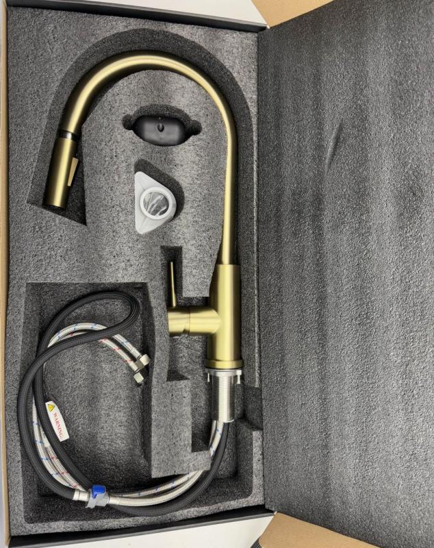 Pure.Sink Elite Steel Stream-S rubinetto da cucina PVD Gun Metal con bocca estraibile PS8045-61