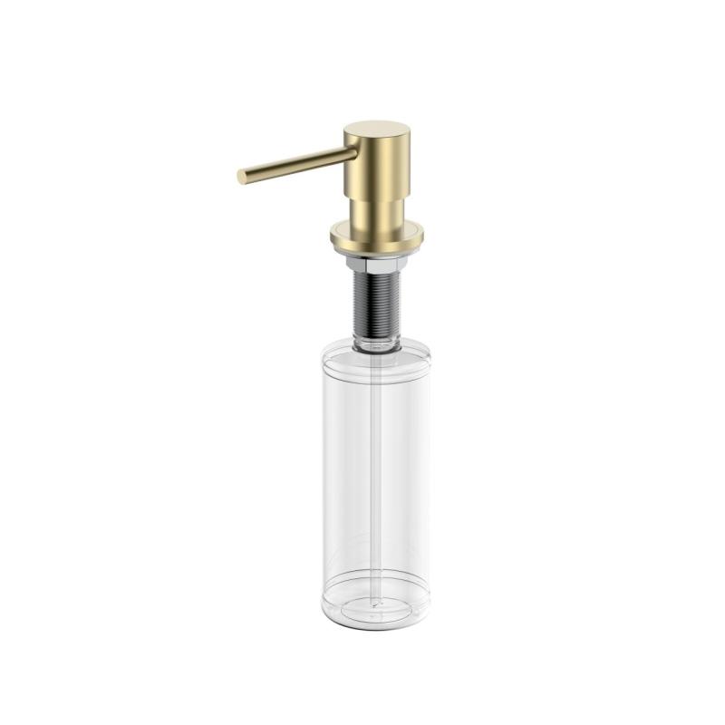 Pure.Sink Elite Steel Shine dispenser di sapone da incasso PVD oro spazzolato ricaricabile dall'alto PS9010-60