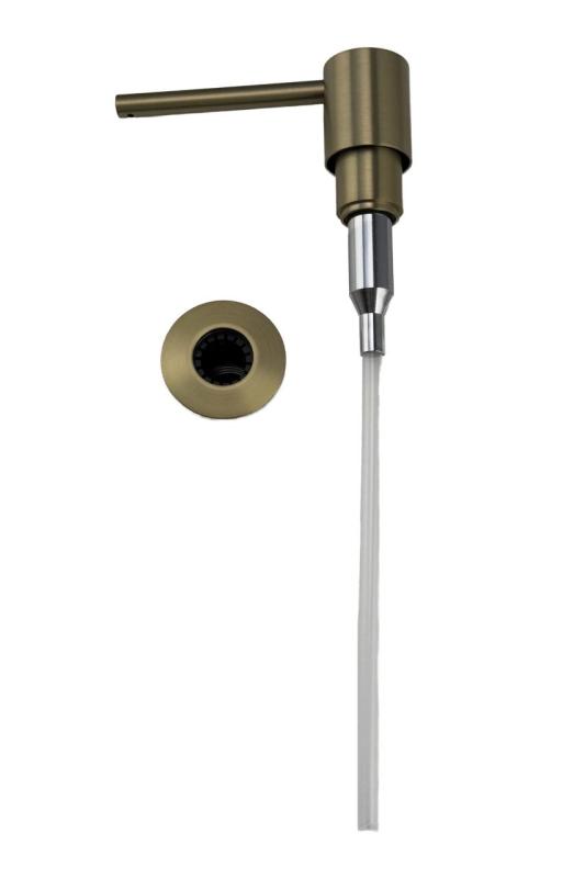 Pure.Sink Elite Steel Shine dispenser di sapone da incasso PVD oro spazzolato ricaricabile dall'alto PS9010-60