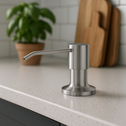 Dispenser di Sapone da Incasso Quadri Manchester in Acciaio Inox - Ricaricabile dall'Alto 1208967655