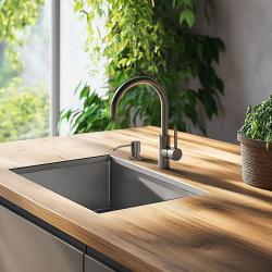 Dispenser di Sapone da Incasso Quadri Manchester Antracite - Ricaricabile dall'Alto 1208967656