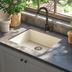 Rubinetto da cucina Quadri Coventry Antracite con beccuccio girevole 1208967665