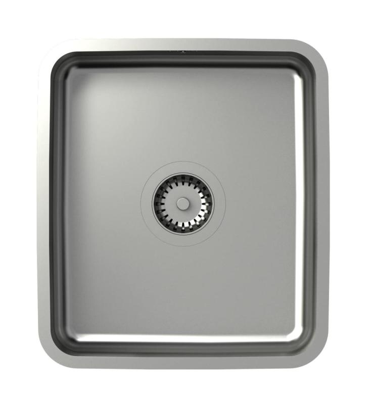 Aquadesign Oxford Lavello in Acciaio Inox 35x40cm Sottopiano con Tappo in Acciaio Inox - 1208967761