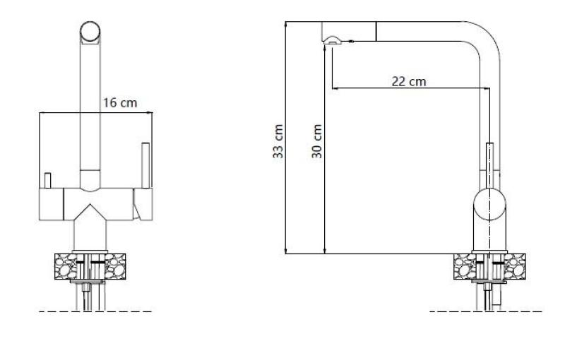 Quadri Ellesmere Miscelatore da Cucina Nero a 3 Vie con un Collegamento Extra per Acqua Filtrata 1208967780