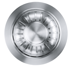 Franke Set di Scarico Rifiuti con Pulsante a Pressione e Rotazione in Acciaio Inossidabile 112.0301.698