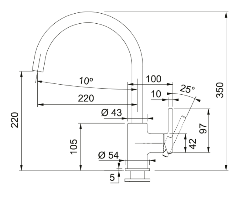 Franke Lina XL Miscelatore da Cucina Beige Oyster con Bocca Girevole 115.0626.028