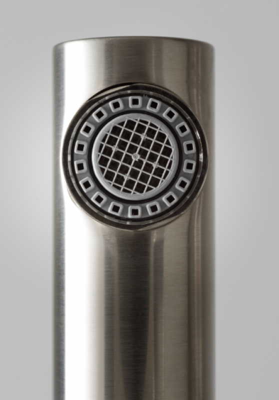 Franke Active Twist Miscelatore Monocomando Aspetto Acciaio Inox con Doccetta Estraibile e Comando Integrato per lo Scarico 115.0653.505