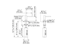 Franke Active dispenser di sapone da incasso per cucina granito Onice Antracite 112.0633.076