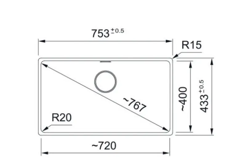 Franke Maris MRG 210-72 Fragranite Slate Grey Lavello Grigio scuro Installazione a filo 135.0714.632