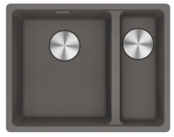 Franke Maris MRG 260-34-15 Fragranite Slate Grey Lavandino Lato Sinistro Grigio Scuro Installazione a filo 135.0714.635