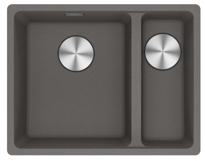 Franke Maris MRG 260-34-15 Fragranite Slate Grey Lavandino Lato Sinistro Grigio Scuro Installazione a filo 135.0714.635