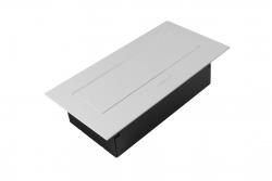 Presa per mobili 2x presa schuko, USB A+C, senza cavo, bianca