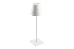 'FIZZI Lampada da tavolo a LED, 2,5W, 200lm, DC 5V, 1A,4000 K, batteria 4000 mAh, bianca