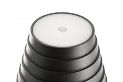'Lampada da tavolo a LED FIZZI, 2,5W, 200lm, DC 5V, 1A, 4000 K, batteria 4000 mAh, dimmerabile, nera
