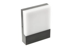 Lampada SARO LED 9W, 900lm, IP54, AC220-240V, 50/60Hz,4000K, nero