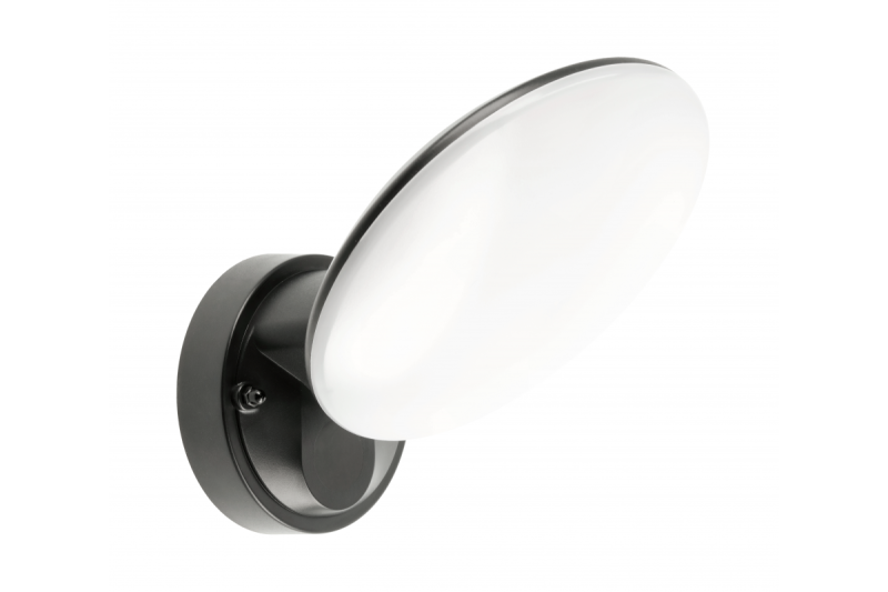 'Apparecchio di illuminazione LED TERRO con sensore di movimento, 10W, 1200lm, IP54, AC220-240V, 50/60Hz, 4000K, nero
