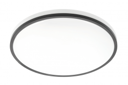 Lampada da soffitto TULA LED, Ø350mm, 4000K, 24W, 1680lm, AC180-250V, 50/60 Hz, PF>0,5, IP44, nero, 3y