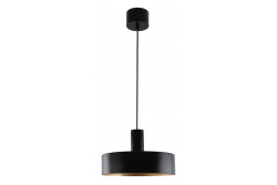 Lampada da soffitto SELVIA II, 9585, max. 250V, 50/60Hz, 1*E27, max.40 W, IP20, media 30 cm, nero/oro