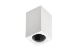 Lampada da soffitto TIPO, alluminio, 60x60x100, IP20, max 50W, quadrato. Bianco