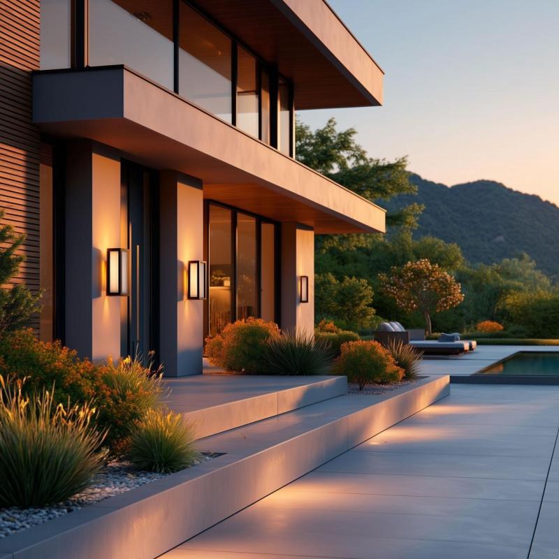 Lampada da facciata VASTI, E27, MAX. 12W, IP54, AC220-240V, 50/60Hz, nero