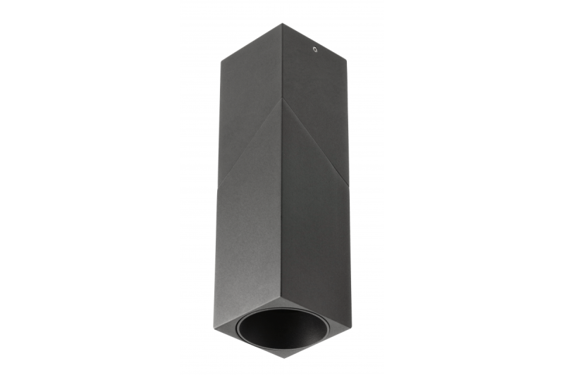 Lampada da soffitto VIRGO, max. 250V, 50/60Hz, 57x57x152mm, IP20, max. 20W, Quadrata, Nero