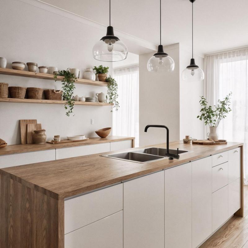 Graniteland Serenity Rubinetto da Cucina Nero con Bocca Pieghevole 1208969533