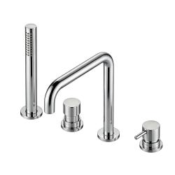Waterevolution Flow 4-fori Miscelatore per vasca da bagno a bordo vasca Cromo H T138H01