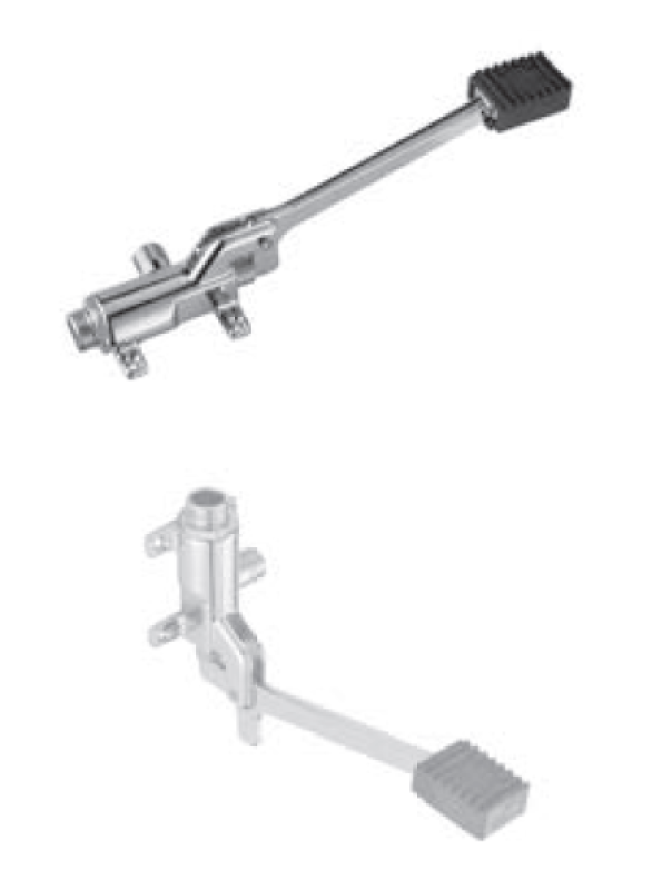 PB Pedal Line Pedale a pedale cromato per montaggio a pavimento o a parete 1208969729